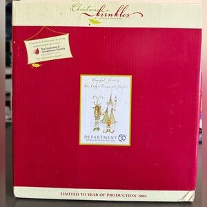 Department 56 Santa and Reindeer Ornaments